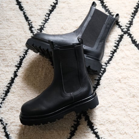 NEUF  ヌーブ　SIDEGORE　BOOTS　BLACK   NFB101