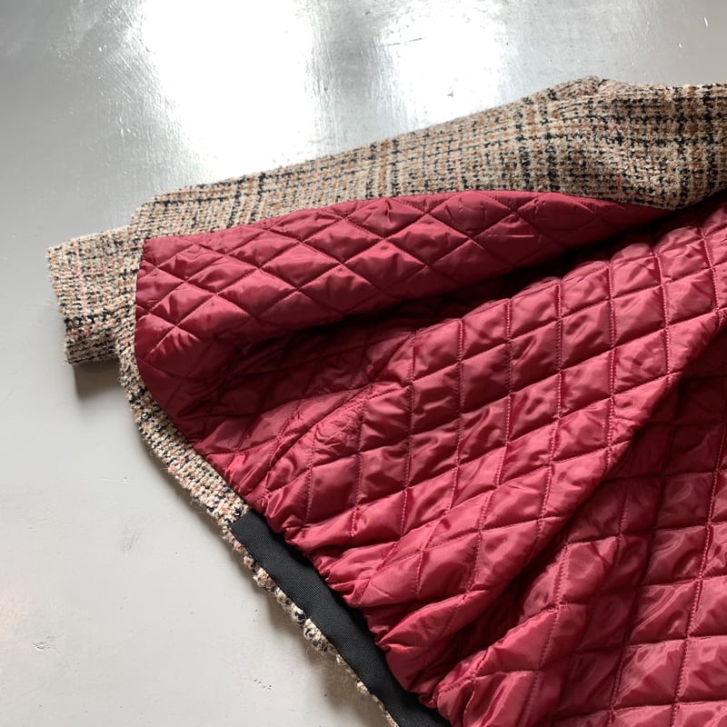 SINME パデットジャケット　ピンク SINME パテッドジャケット ブラック×ピンクライン SK02-2 | geep