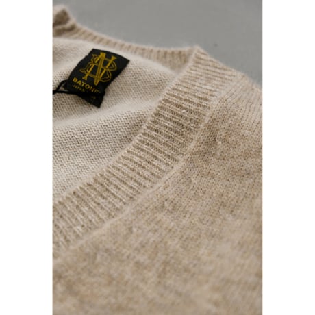 BTONER Men BABY ALPACA KURUMI TENJIKU V CARDIGAN