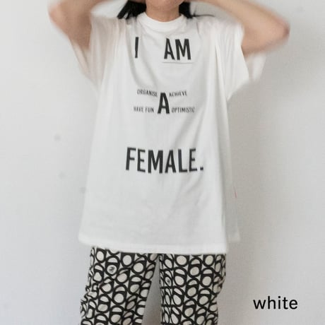 THOMAS MAGPIE　tee shirt I AM A（ORGANISE/ACHIVE/HAVE FUN/OPTIMISTIC) FEMALE.【2242878】