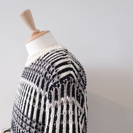 BATONER　BN-23SM-020　Men MIX YARN CREW NECK