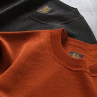 BATONER  Men   TWIST SILK WOOL SHORT SLEEVE CREW NECK    BN-24FM-001