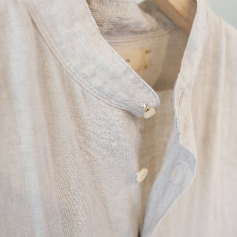 【美品】suzuki takayuki　リネン100%ロング コート　スプリング 立ち姿すっきり美しく ツイル スプリングワークコート ロング