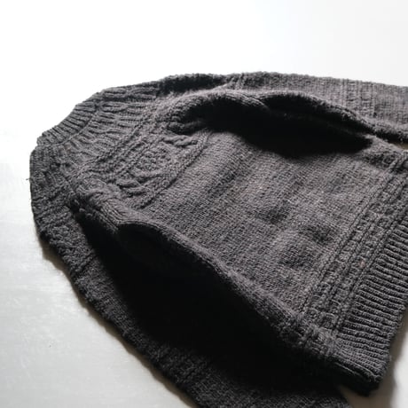 BATONER　Men SPREAD ALAN CREW NECK　BLACK 　BN-21FM-054