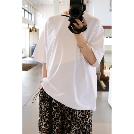 M53. TWIST DRAW CORD T-SHIRT