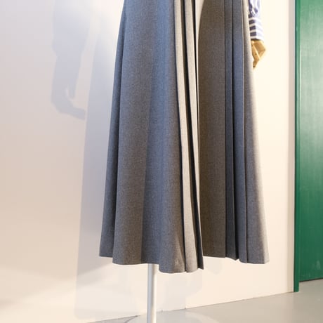 SINME シャツワンピース       ストライプ × グレー   22AW-10