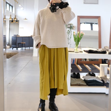 suzuki ytakayuki    peasant dress    mustard