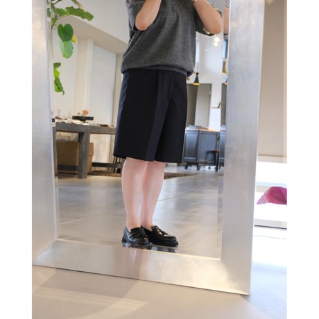 BATONER  MEN  SUMMER WOOL ONE TUCK SHORTS　BN-26SM-014