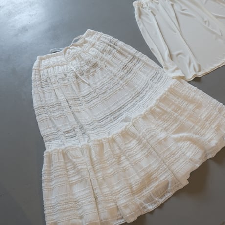THOMAS MAGPIE　tiered lace skirt【2222606】