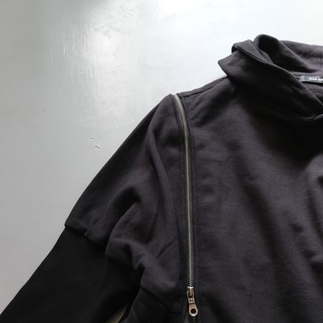 NAKAGAMI　ナカガミ　2WAYデザインパーカー　M0121A0037 　BLACK