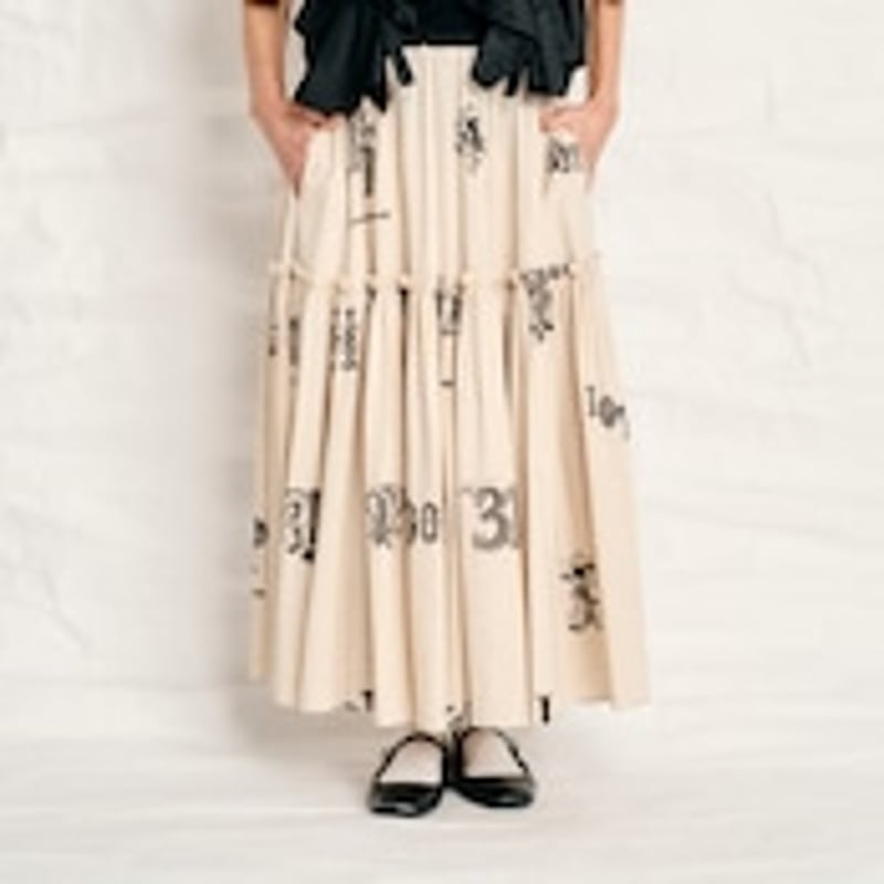 Thomas Magpie C/Linen PRINT skirt 2252610 | geep