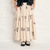 Thomas Magpie C/Linen PRINT skirt 2252610 | geep