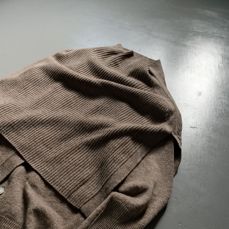 さとか★R JUBILEEアールジュビリーレイヤードカーディガン ポンチョ R JUBILEE Layered Knit Cardigan BEIGE RJ21083