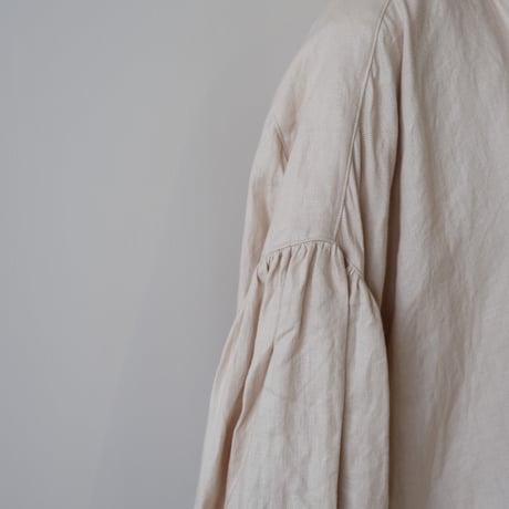 suzuki takayuki       puff-sleeve dress        S211-18　　nude