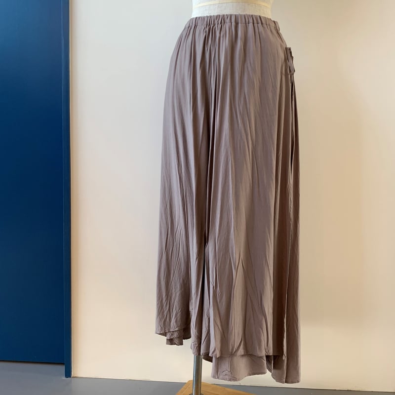 suzuki takayuki long skirt gray A211-22 |