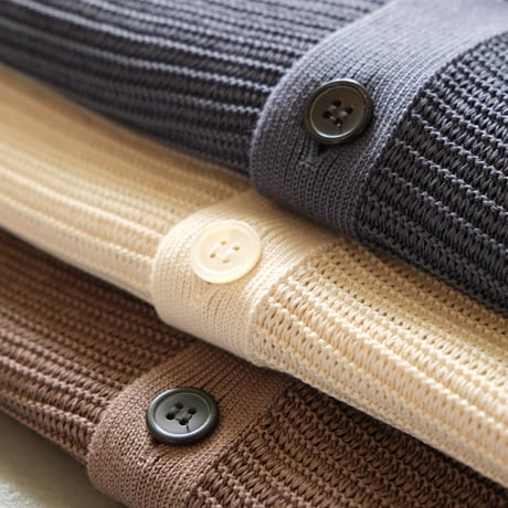 BATONER　Men THE SUMMER KNIT CARDIGAN　BN-22SM-036