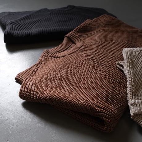 BATONER　Men SIGNATURE CREW NECK　Dull Orange　BN-21FM-023