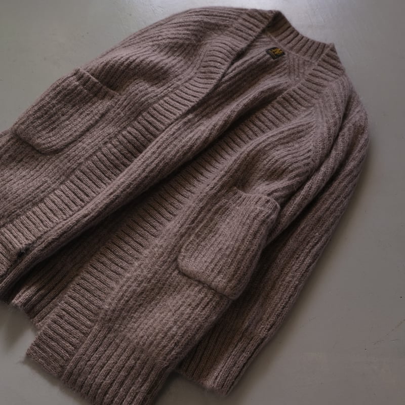 【BATONER】モヘアビッグカーディガン BATONER SUPER KID MOHAIR BIG CARDIGAN BN-21FL-