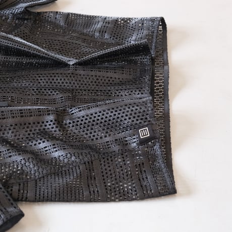 NAKAGAMI　半袖ラッセルレースプルオーバー（black）　N0123S0017