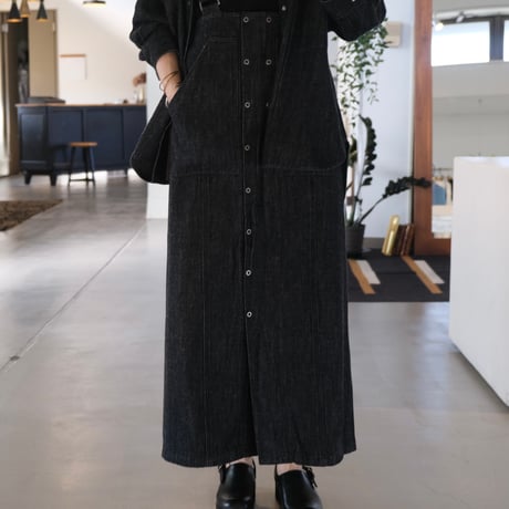 SERGE de bleu	 DDM-63D-CEA  SALOPETTE SKIRT
