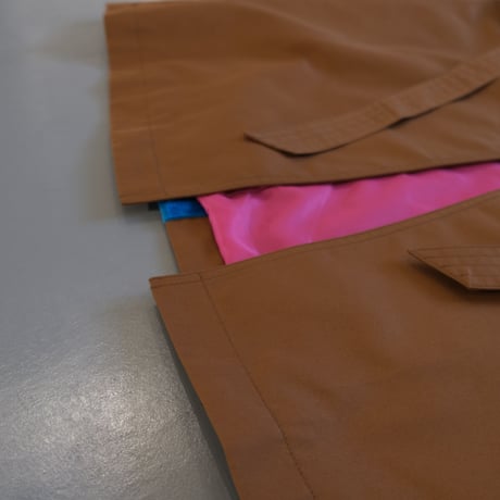 THOMAS  MAGPIE    back line coat　BROWN×TURQUOISE　【2213205】