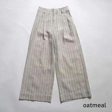 THOMAS MAGPIE  herringbone strip pants【2242307】