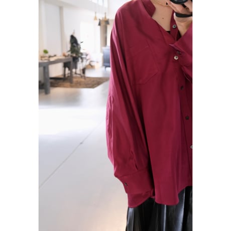 NAKAGAMI サテンビックシャツ （unisex）