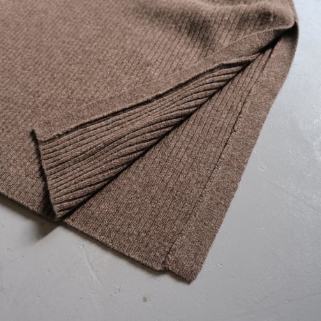 R JUBILEE 　 Layered Knit Cardigan　D/BROWN　RJ21083002