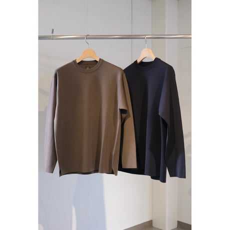 BATONER MEN 32G SMOOTH WOOL CREWNECK