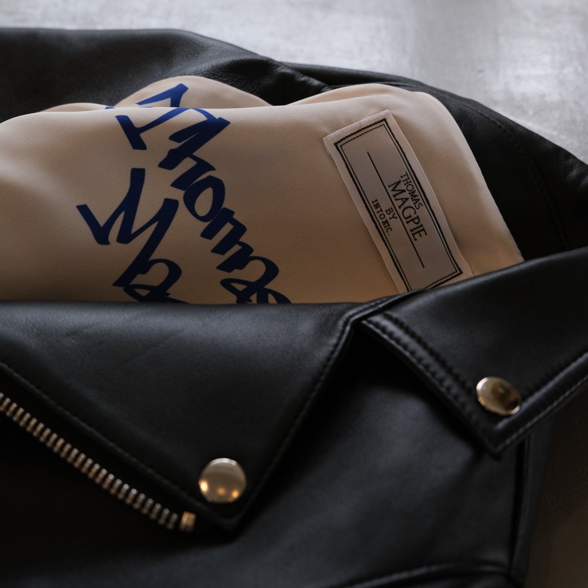 THOMASMAGPIE トーマスマグパイ logo rider's jacket 【2213