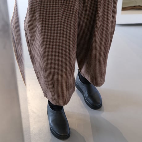 HARVESTY　WOOL TWEED CIRCUS PANTS  CAMEL