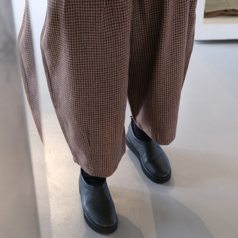 HARVESTY WOOL TWEED CIRCUS PANTS CAMEL | geep