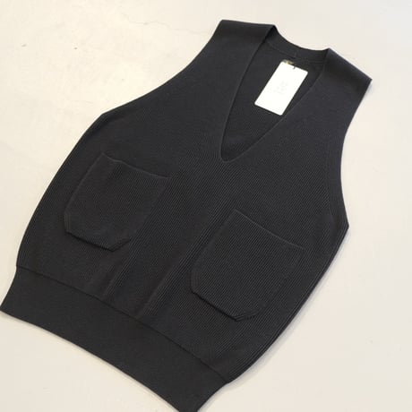 BATONER　Women 　SUPER HIGH TWIST YARN VEST 　BN-23FL-015