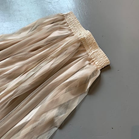 THOMAS MAGPIE 　long tulle skirt stripe　2201605