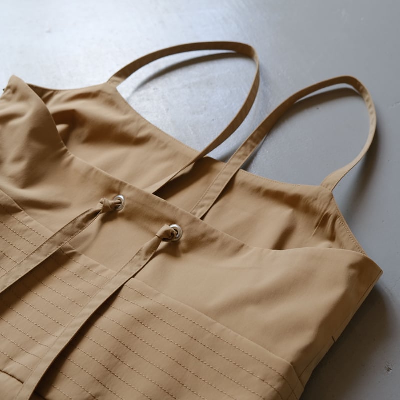 SINME ストラップワンピース ベージュ S22SS-08-02 | geep