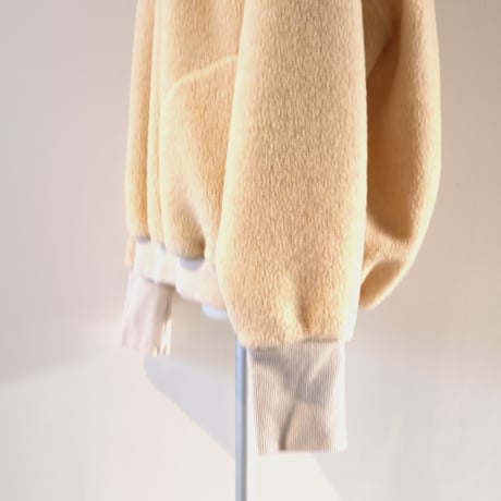 HARVESTY  　BOA FLEECE EGG PULLOVER　  BEIGE