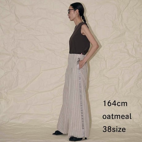 THOMAS MAGPIE  herringbone strip pants【2242307】