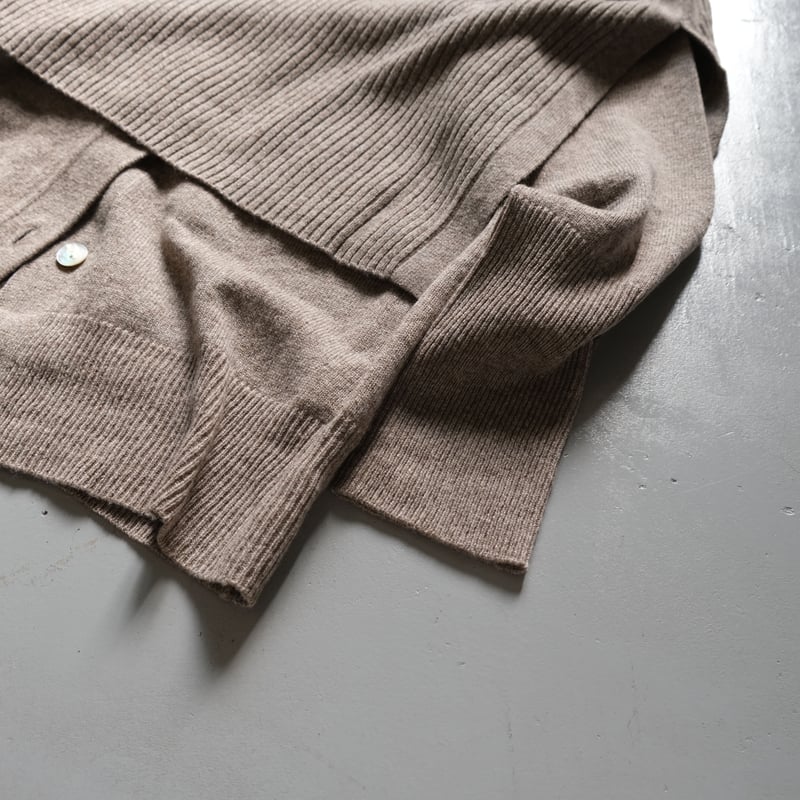 R JUBILEE Layered Knit Cardigan BEIGE RJ21083