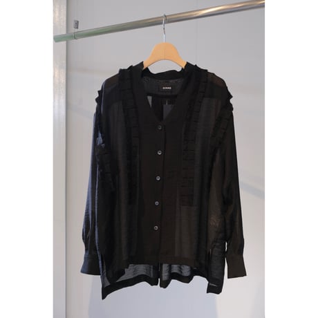 SINME フリルシャツ SS16-05  ブラック