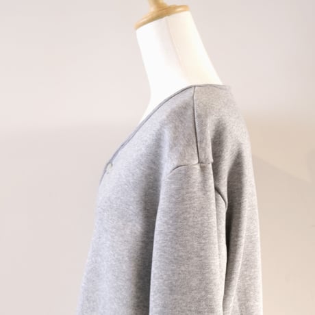 HARVESTY　 Vneck CARDIGAN　 GRAY