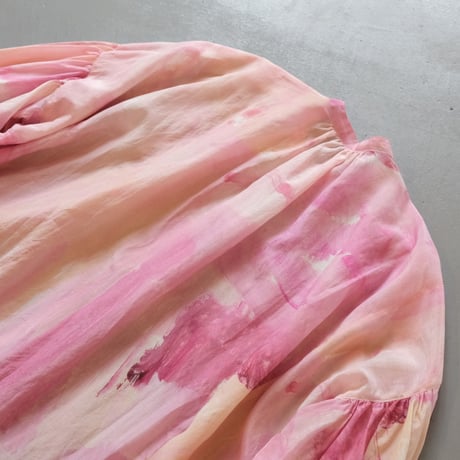 suzuki takayuki × Coci la elle     puff-sleeve blouse  / magnolia　B231-01