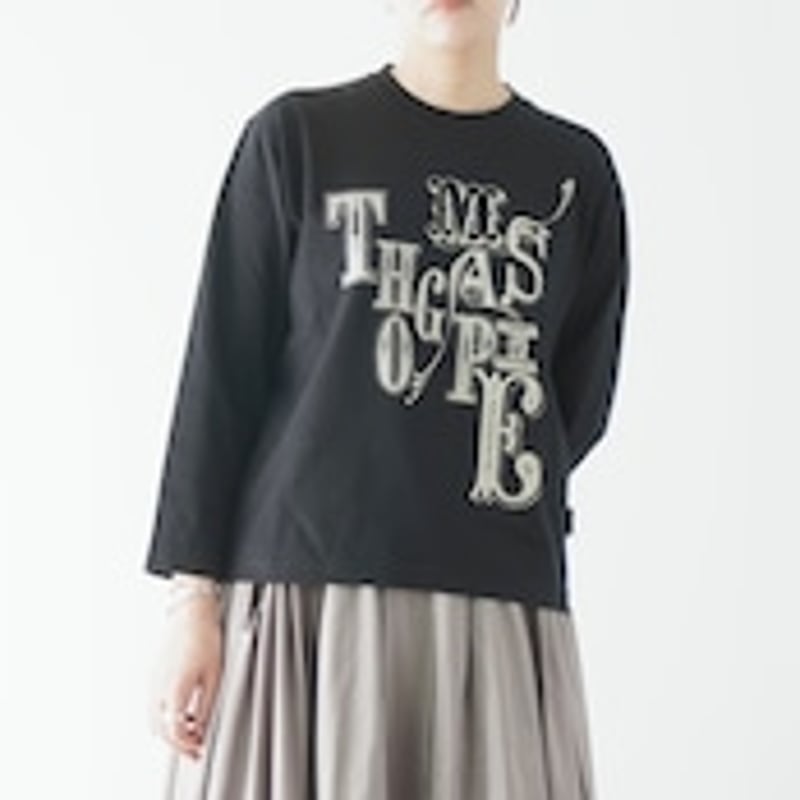 最安値Thomas Magpie 黒シャツ オーバーサイズ THOMAS MAGPIE long T-shirt ”THOMAS… ”2254