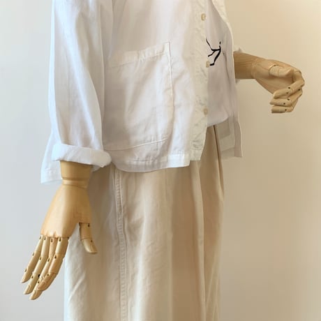 HARVESTY 　ATELIER SHIRT（アトリエシャツ）A31801　WHITE