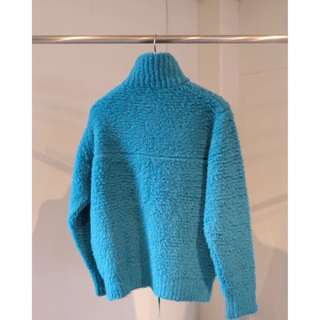 BATONER  MEN SHETLAND BOA ZIP UP BLOUSON