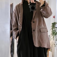 suzuki takayuki   frayed short jacket