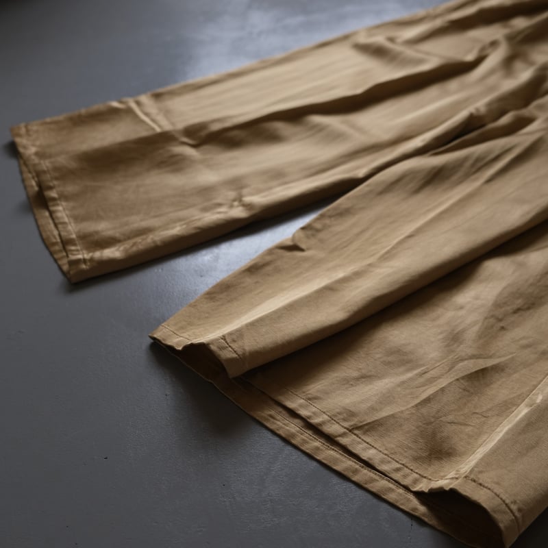 suzuki takayuki gathered pants Ⅱ gold | geep
