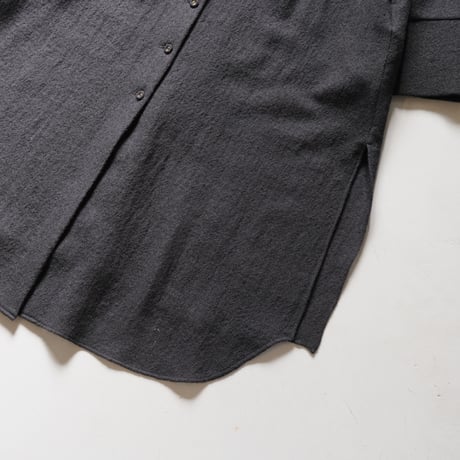 SINME　ウールガーゼシャツワンピース ブラック　S23AW-02