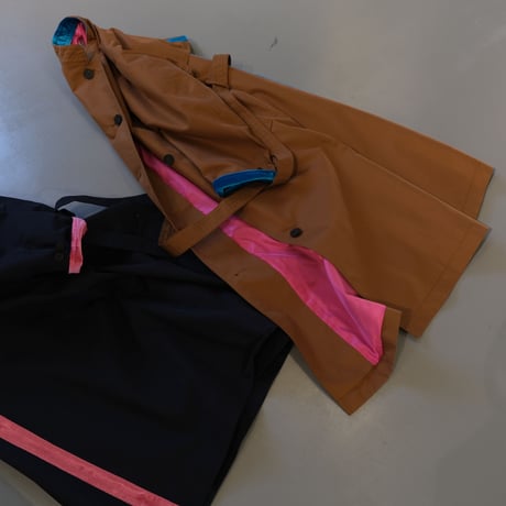 THOMAS  MAGPIE    back line coat　BROWN×TURQUOISE　【2213205】