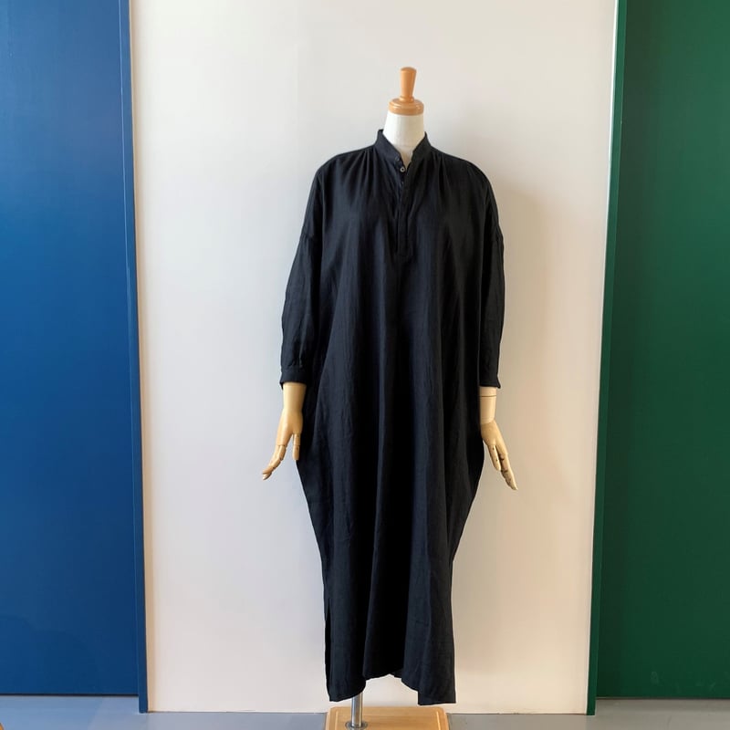 suzki takayuki peasant dress black A211-14