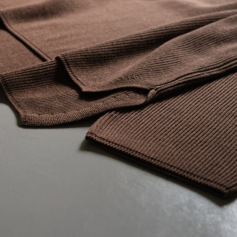 トップス BATONER EXTRA HARD TWIST WOOL V-NECK BATONER Women